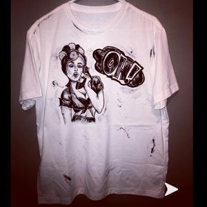 Cartoon Vintage distressed Comic Oversized tshirt